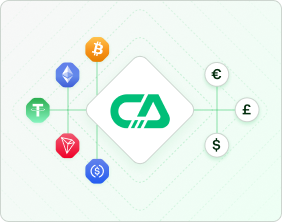 Embed off-ramp into transaction flow
